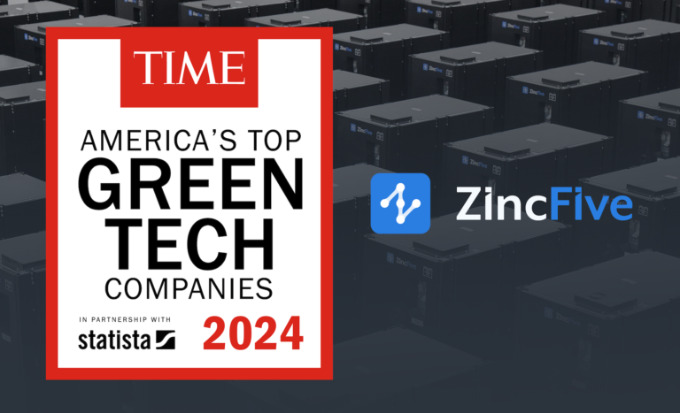 ZincFive Top GreenTech Company 2024 list