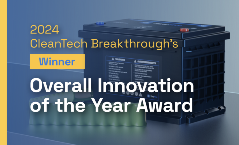 ZincFive wins innovation of the year award