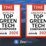 TIME Names ZincFive Among the World’s Top GreenTech Companies 2026 