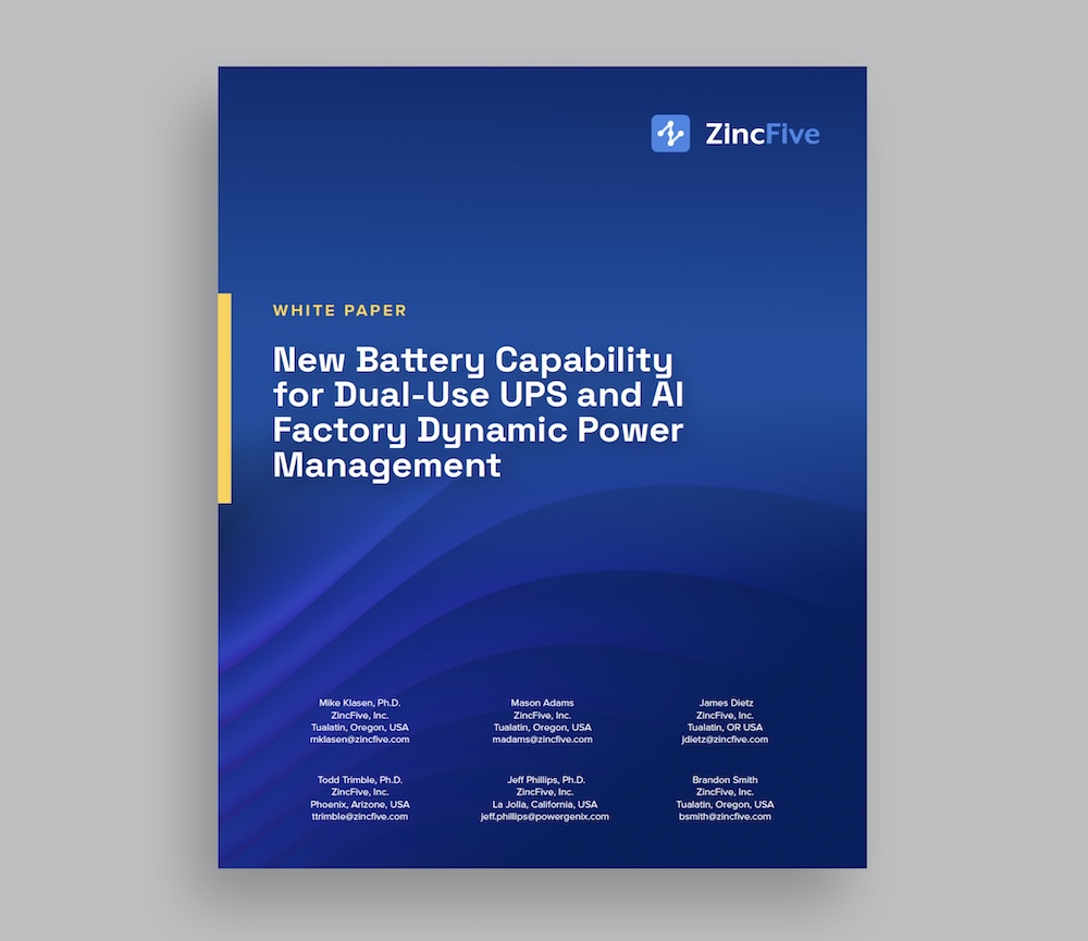 New Battery Capability for Dual-Use UPS and AI Factory Dynamic Power Management
